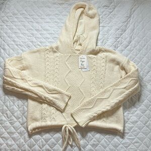 NWT Hippie Rose Cropped Hoodie